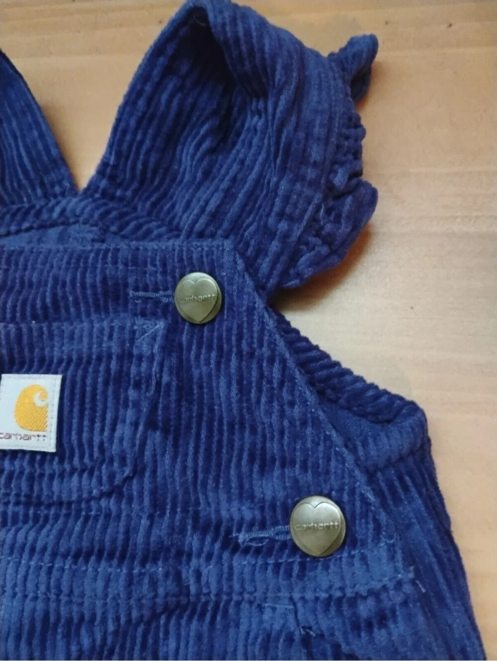 Carhartt Baby Corduroy Overalls in Navy Blue